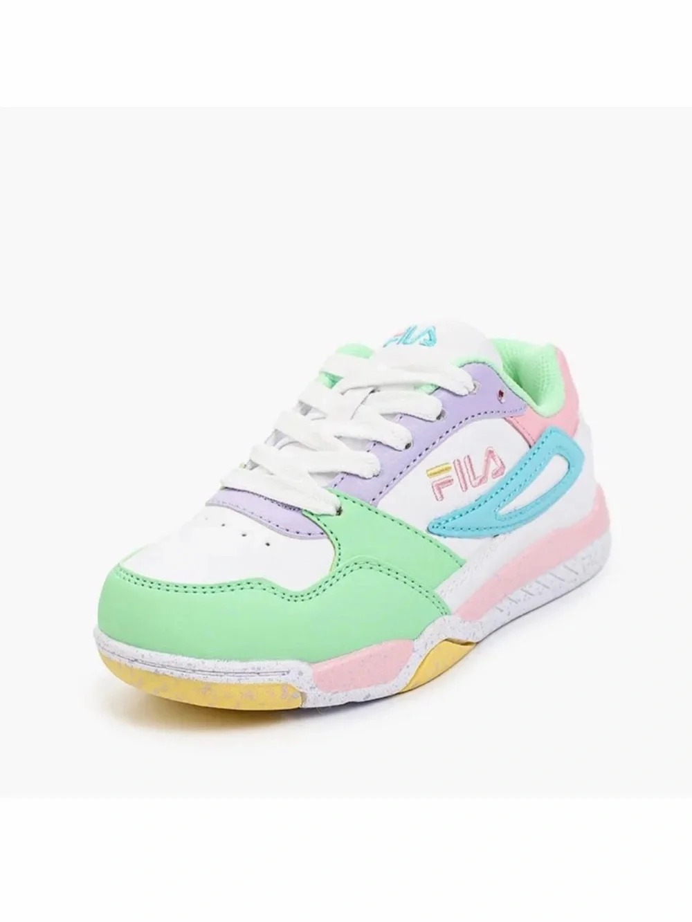 FILA Kids Pastel Green Pink Blue Athletic Chunky Sneaker